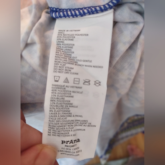 NWOT Prana Maxi Dress with internal Bra - XL - Picture 8 of 8